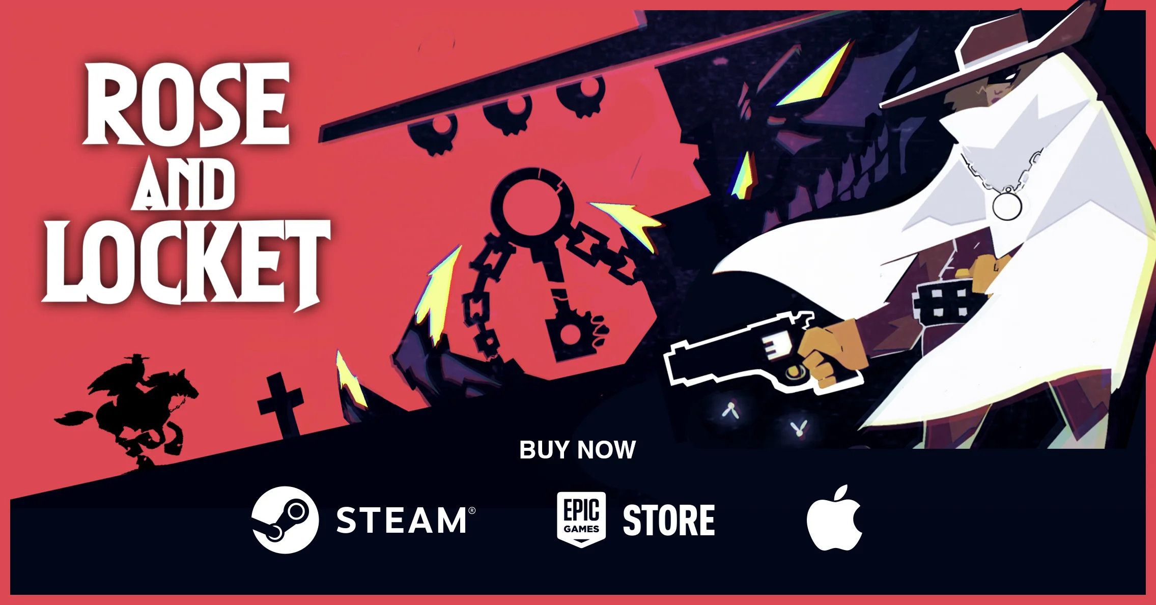 Buy Rose and Locket on Steam, Epic Games Store, or the Apple App Store